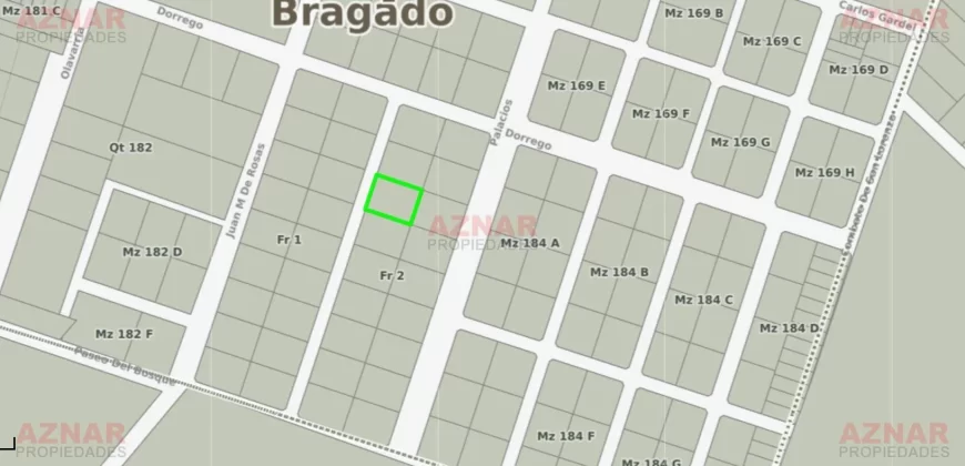 Exclusivo lote s/ calle 25 de mayo en barrio Aero Club