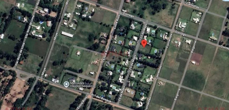 Exclusivo lote s/ calle 25 de mayo en barrio Aero Club